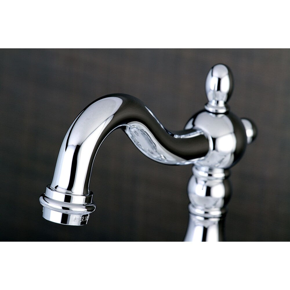 Victorian 8 in. Widespread 2-Handle High-Arc Bridge Bathroom Faucet in Polished Chrome