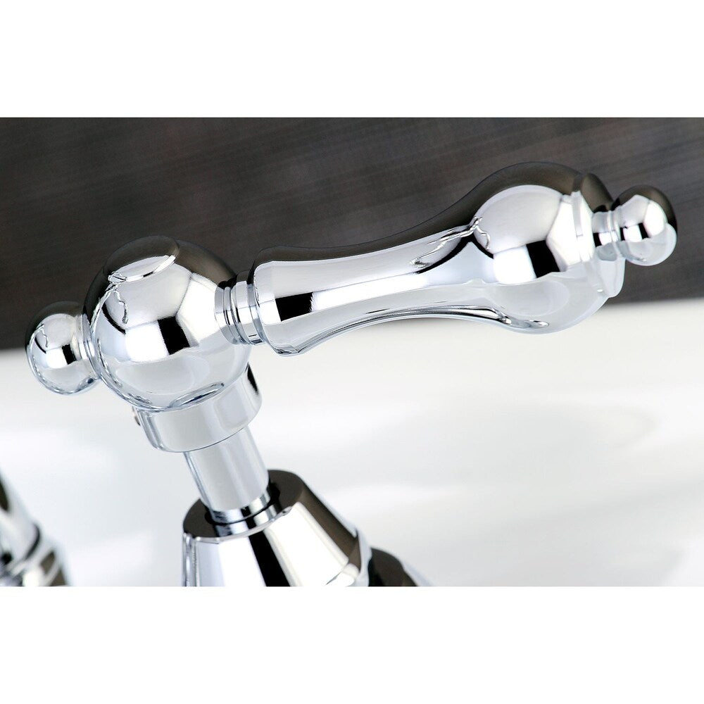 Victorian 8 in. Widespread 2-Handle High-Arc Bridge Bathroom Faucet in Polished Chrome