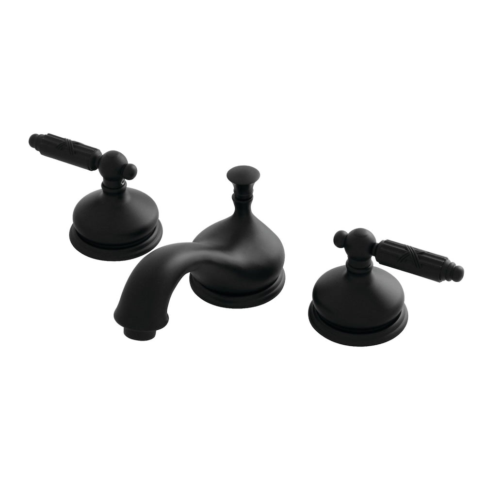 Georgian 8 in. Widespread 2-Handle Bathroom Faucet in Matte Black