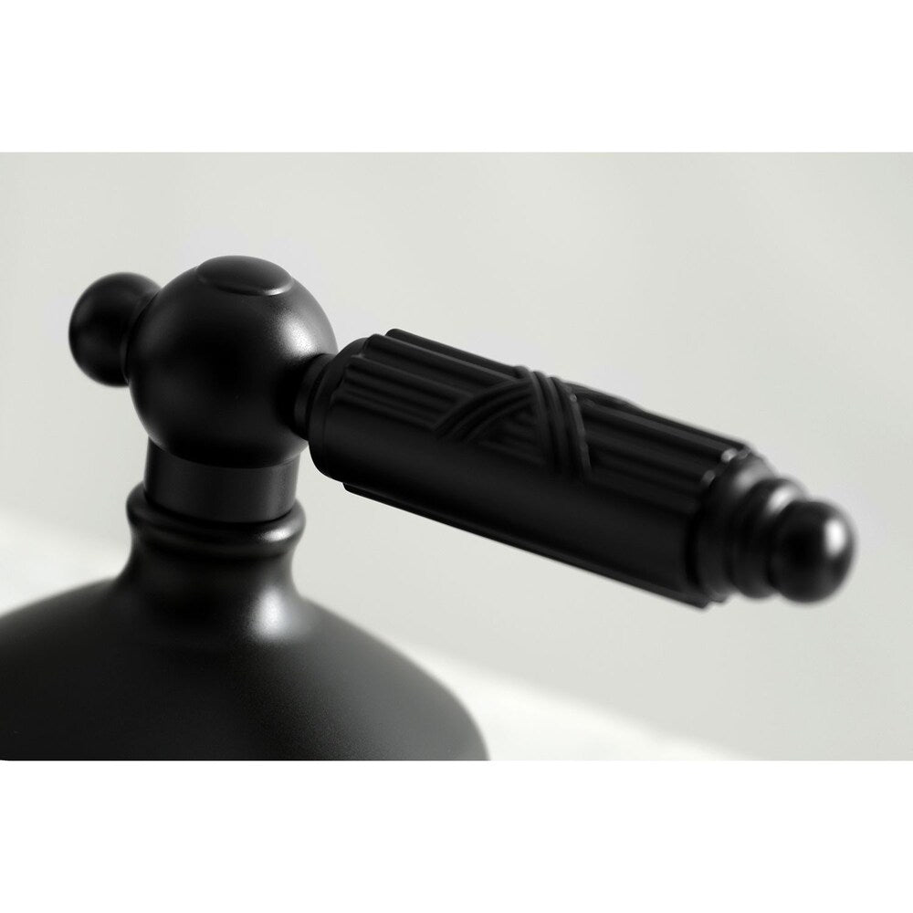 Georgian 8 in. Widespread 2-Handle Bathroom Faucet in Matte Black