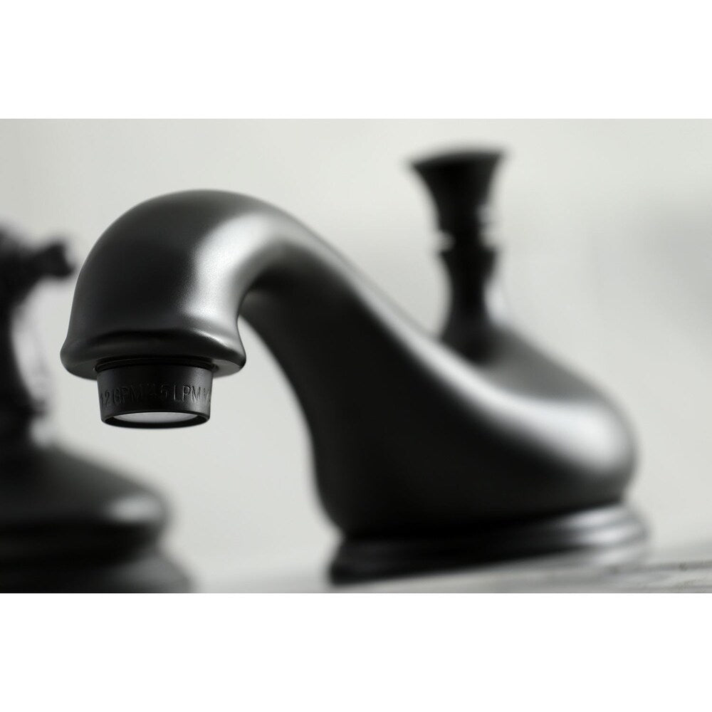 Georgian 8 in. Widespread 2-Handle Bathroom Faucet in Matte Black