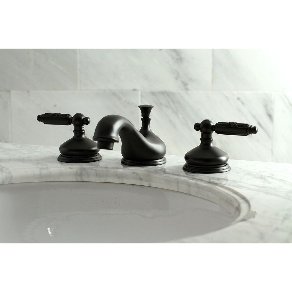 Georgian 8 in. Widespread 2-Handle Bathroom Faucet in Matte Black