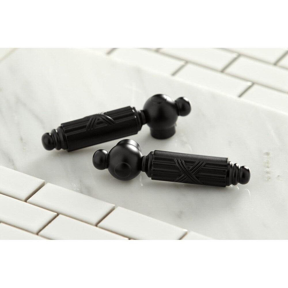 Georgian 8 in. Widespread 2-Handle Bathroom Faucet in Matte Black