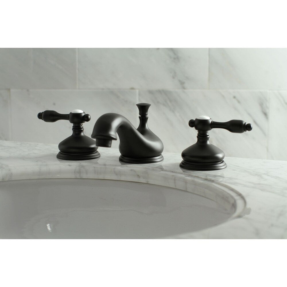 Classic 8 in. Widespread 2-Handle Bathroom Faucet in Matte Black