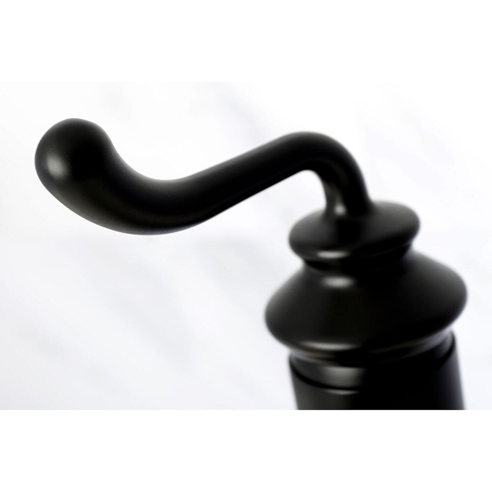 Robinet de salle de bain moderne à poignée unique de 4 po en noir mat