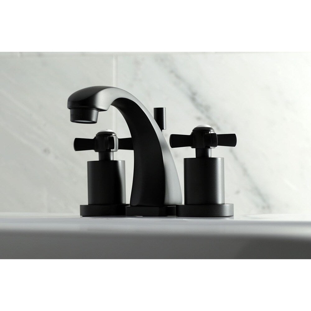 Millennium 8 in. Widespread 2-Handle Bathroom Faucet in Matte Black