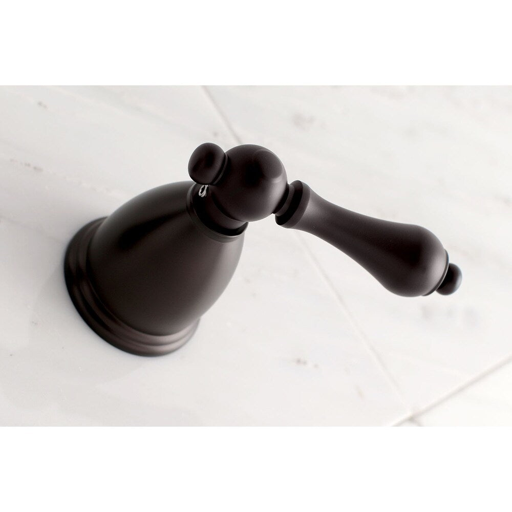 3-Hole 2-Handle Wall-Mount Vessel Bathroom Faucet in Oil Rubbed Bronze
