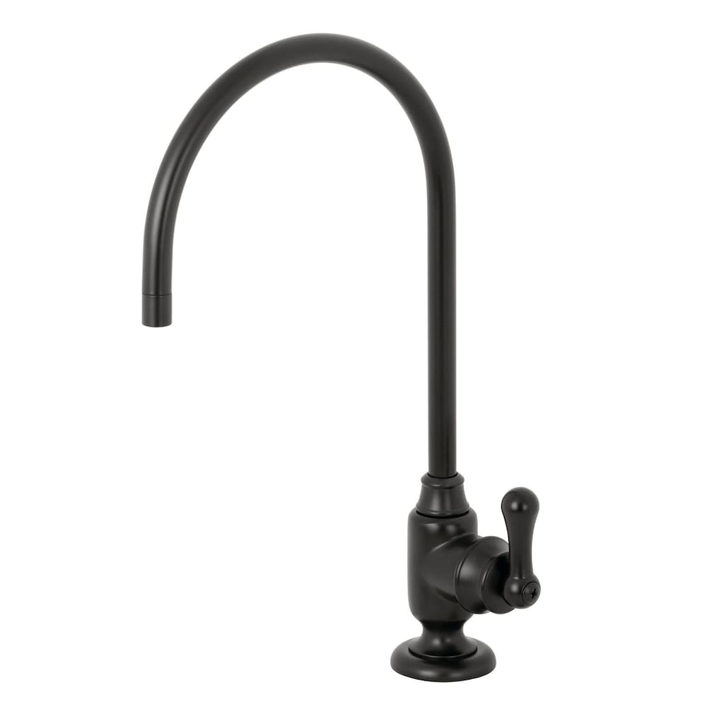 Robinet de rechange pour système de filtration d'eau potable à poignée unique en noir mat