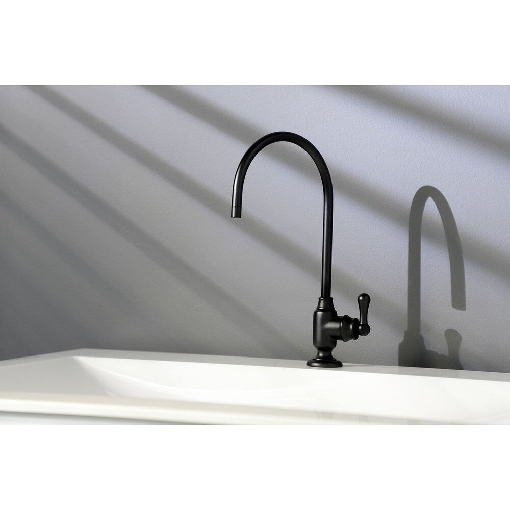 Robinet de rechange pour système de filtration d'eau potable à poignée unique en noir mat