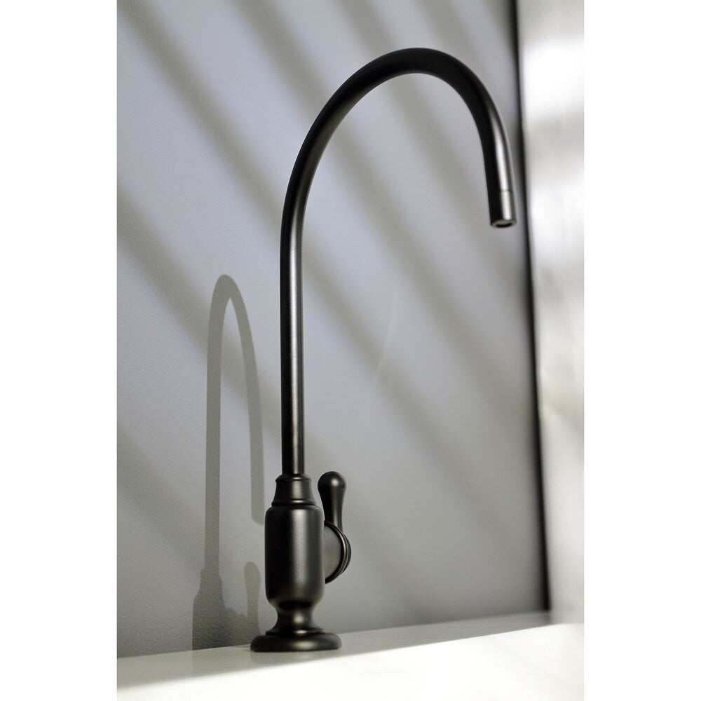 Robinet de rechange pour système de filtration d'eau potable à poignée unique en noir mat