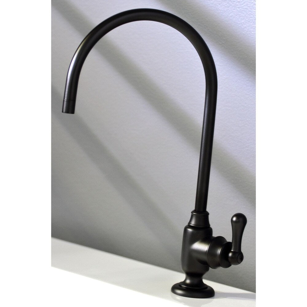 Robinet de rechange pour système de filtration d'eau potable à poignée unique en noir mat