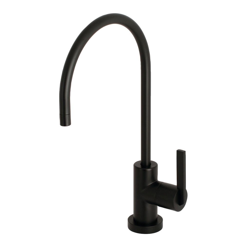 Robinet de filtration d'eau potable de remplacement en noir mat pour systèmes de filtration