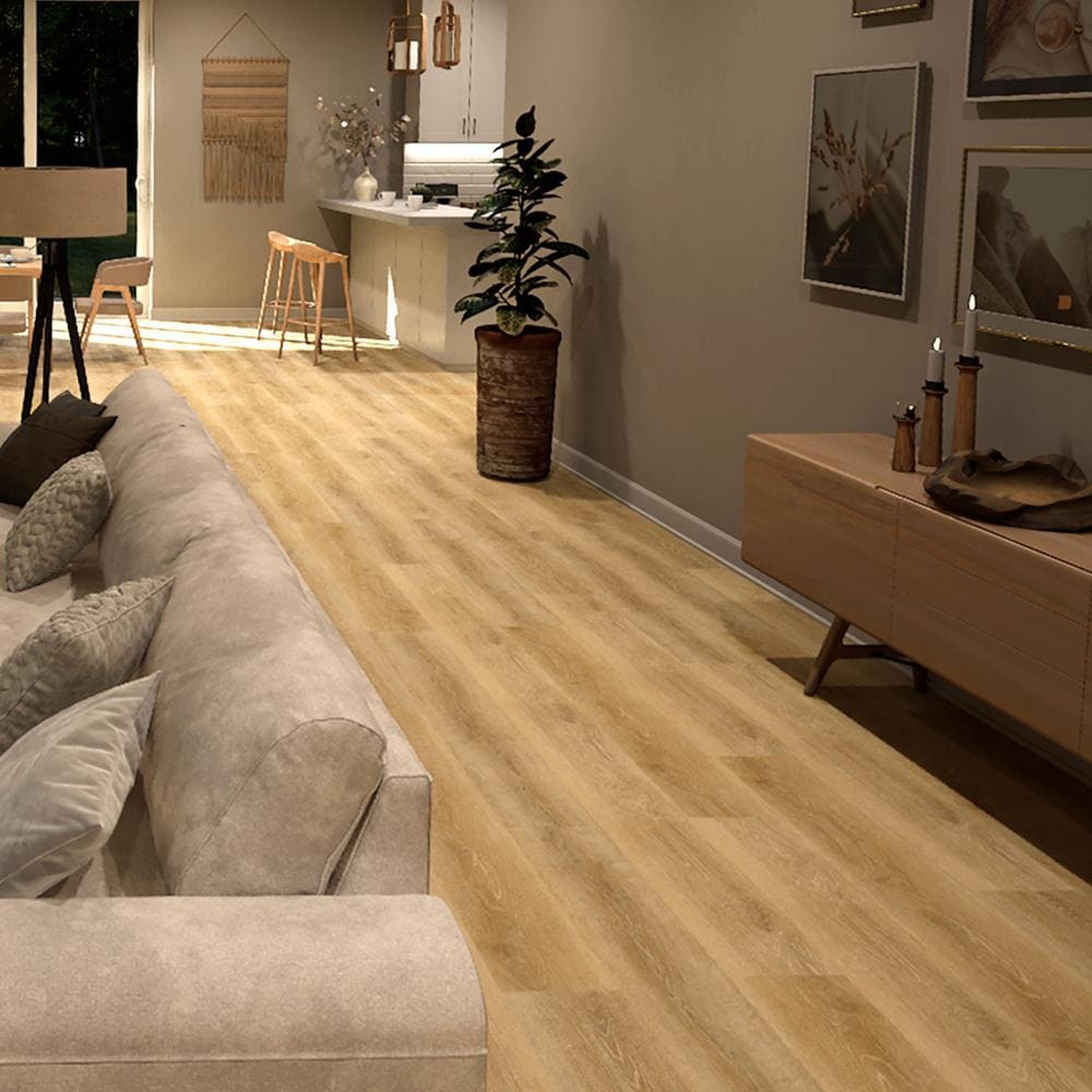 Dusk Cherry 7mm x 8.7 in. W x 47.6 in. L 22MIL Click Lock Waterproof Luxury Vinyl Plank Flooring (20.06 sq.ft./case)