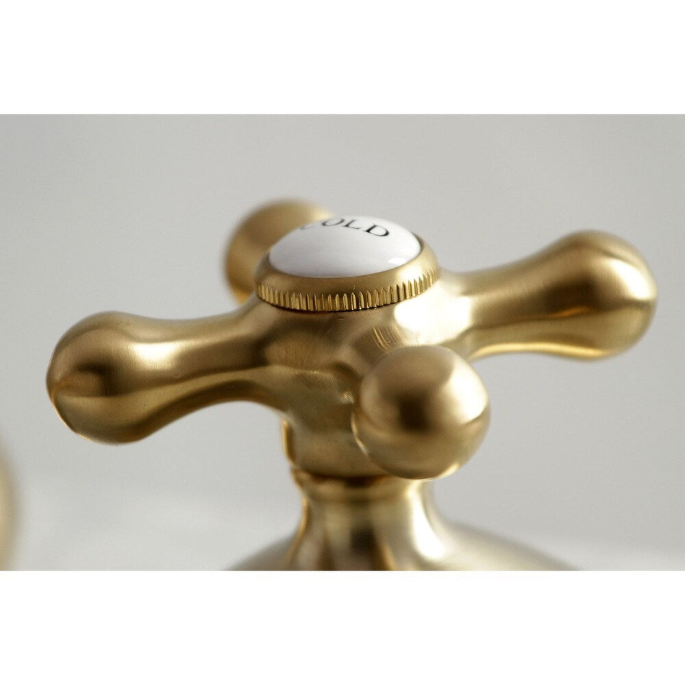 Classic 8 in. Widespread 2-Handle Bathroom Faucet in Satin Brass