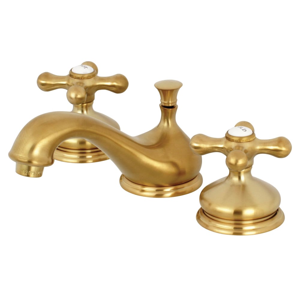 Classic 8 in. Widespread 2-Handle Bathroom Faucet in Satin Brass