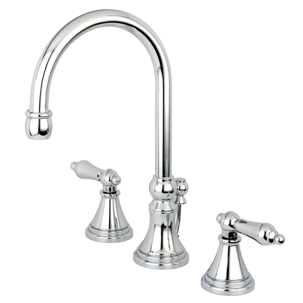 Robinet de salle de bain à 2 poignées de 8 po de style victorien en chrome poli