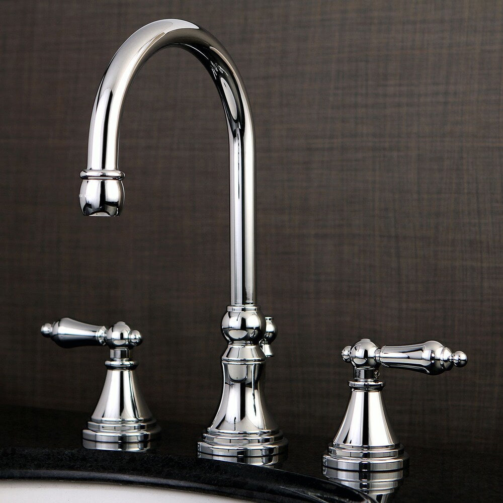 Robinet de salle de bain à 2 poignées de 8 po de style victorien en chrome poli