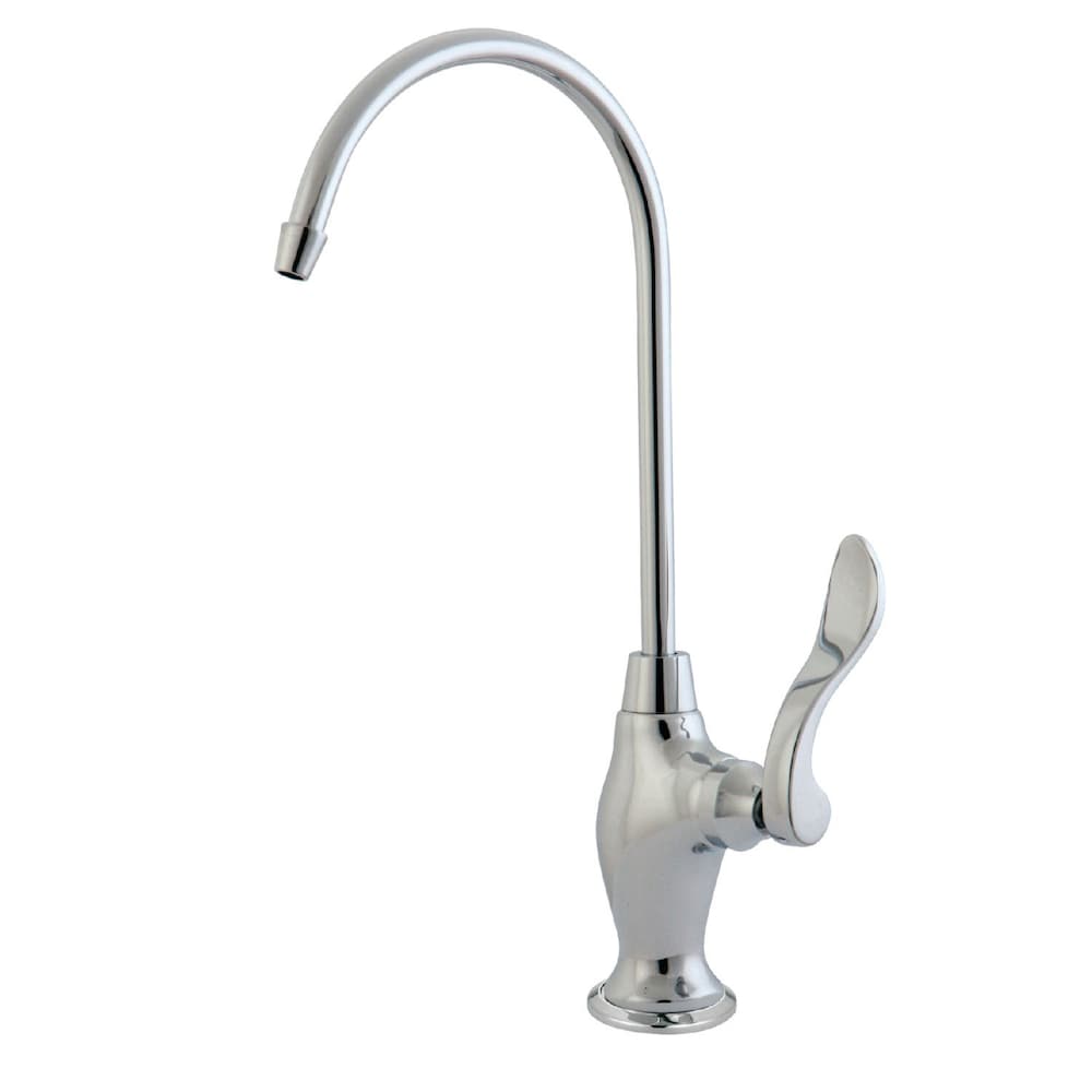 Robinet de filtration d'eau potable de remplacement à poignée unique en chrome pour systèmes de filtration