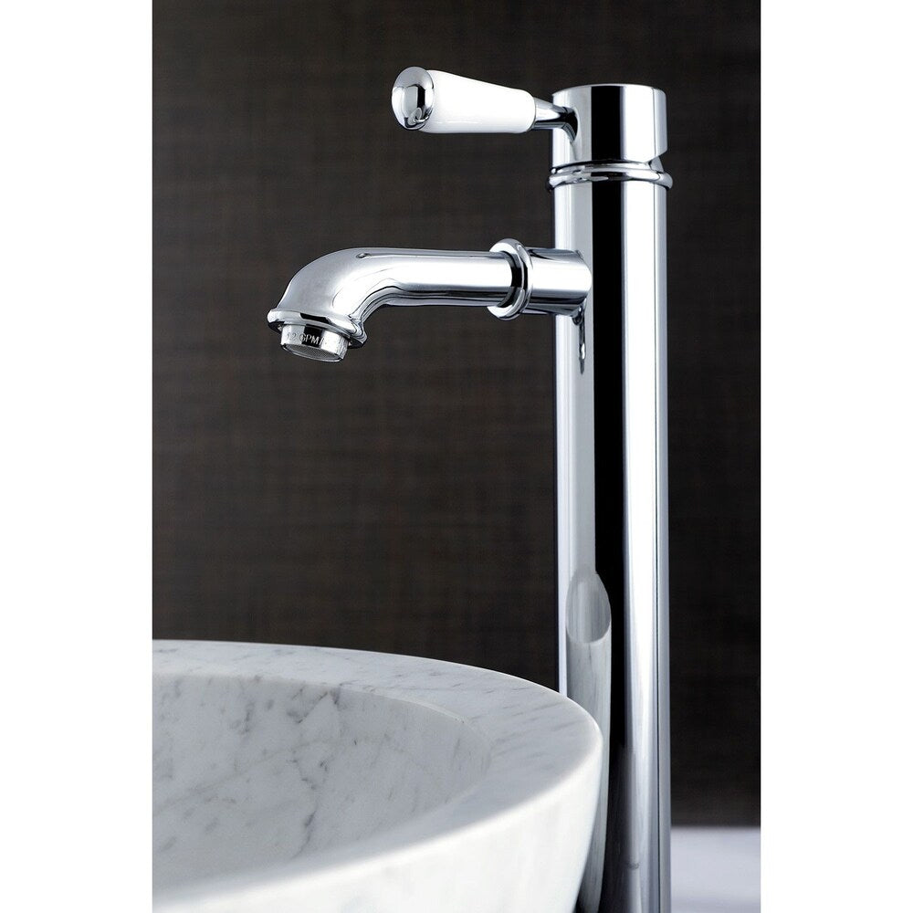Robinet de salle de bain à poignée unique et trou unique Paris en chrome
