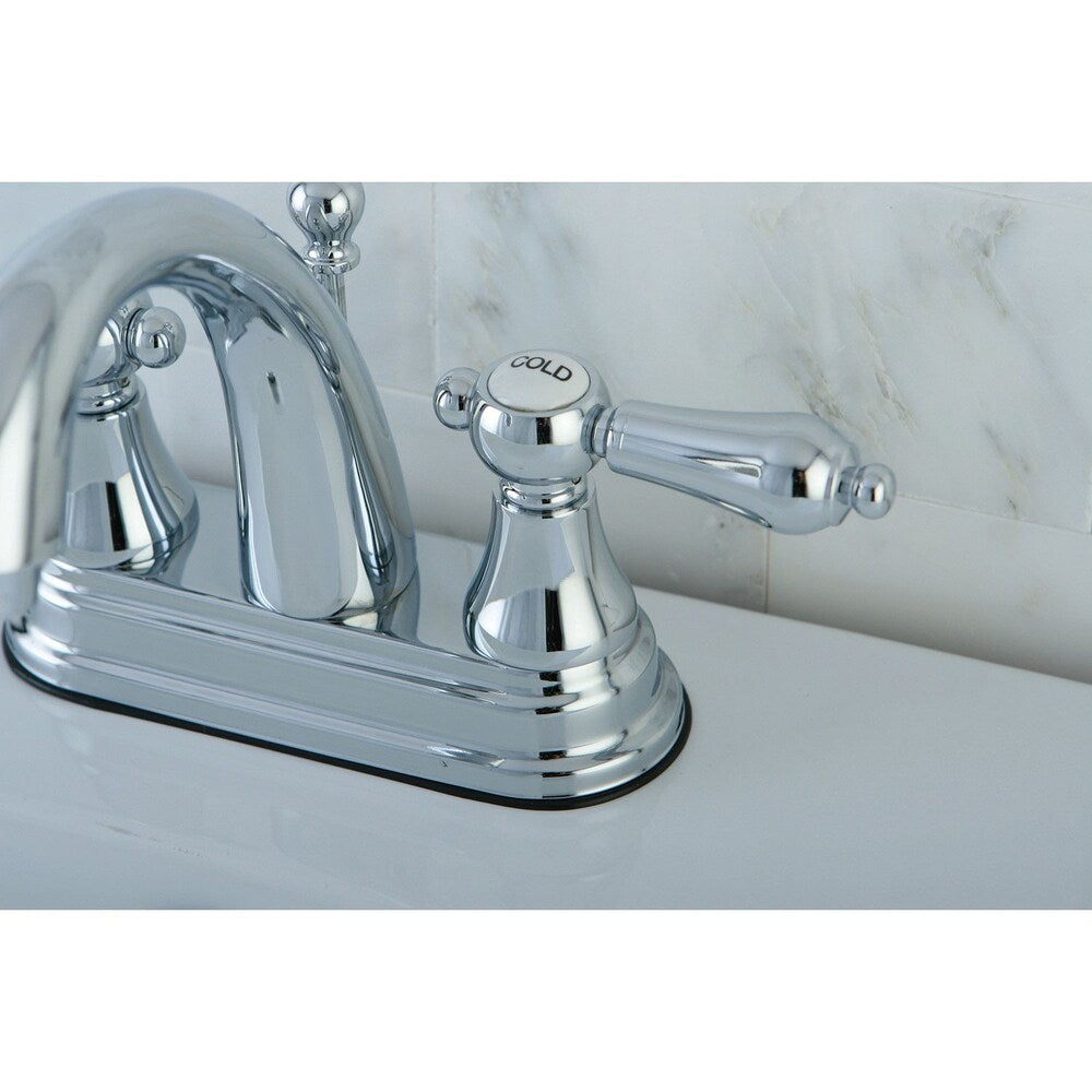 4 in. Centerset 2-Handle High-Arc Bathroom Faucet in Polished Chrome