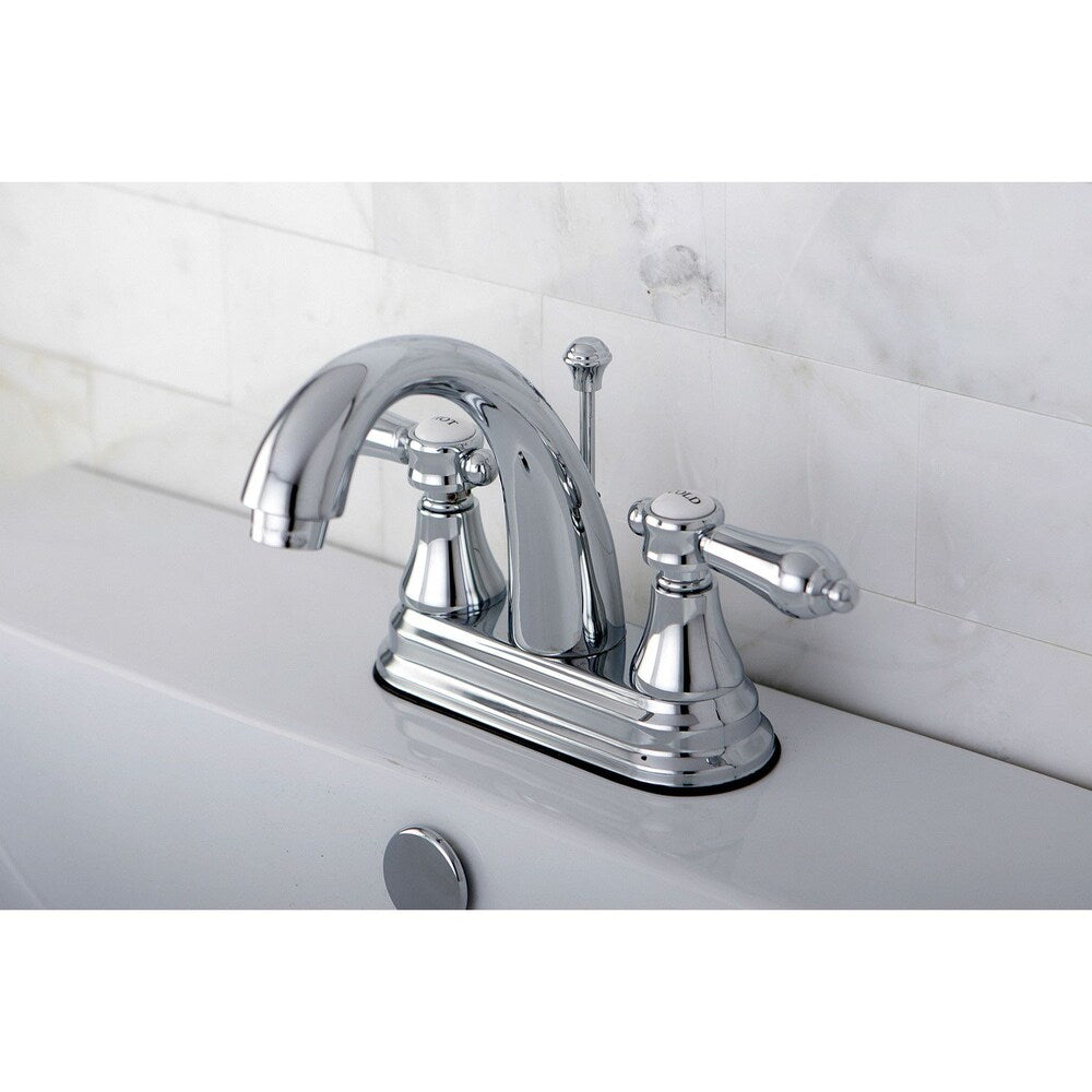 4 in. Centerset 2-Handle High-Arc Bathroom Faucet in Polished Chrome