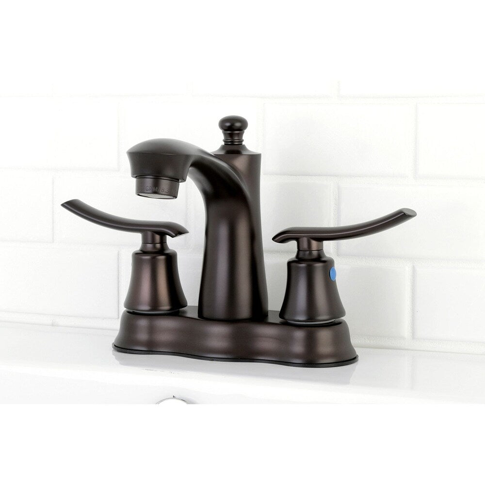 Euro 4 in. Centerset 2-Handle Bathroom Faucet in Oil Rubbed Bronze