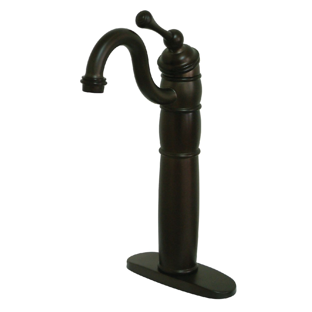 Victorian Single Hole Single-Handle High-Arc Vessel Bathroom Faucet in Oil Rubbed Bronze