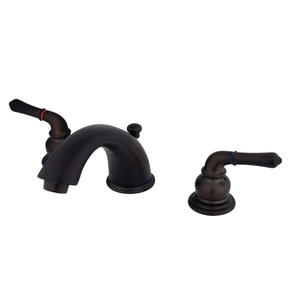 8 in. Widespread 2-Handle Mid-Arc Bathroom Faucet in Oil Rubbed Bronze
