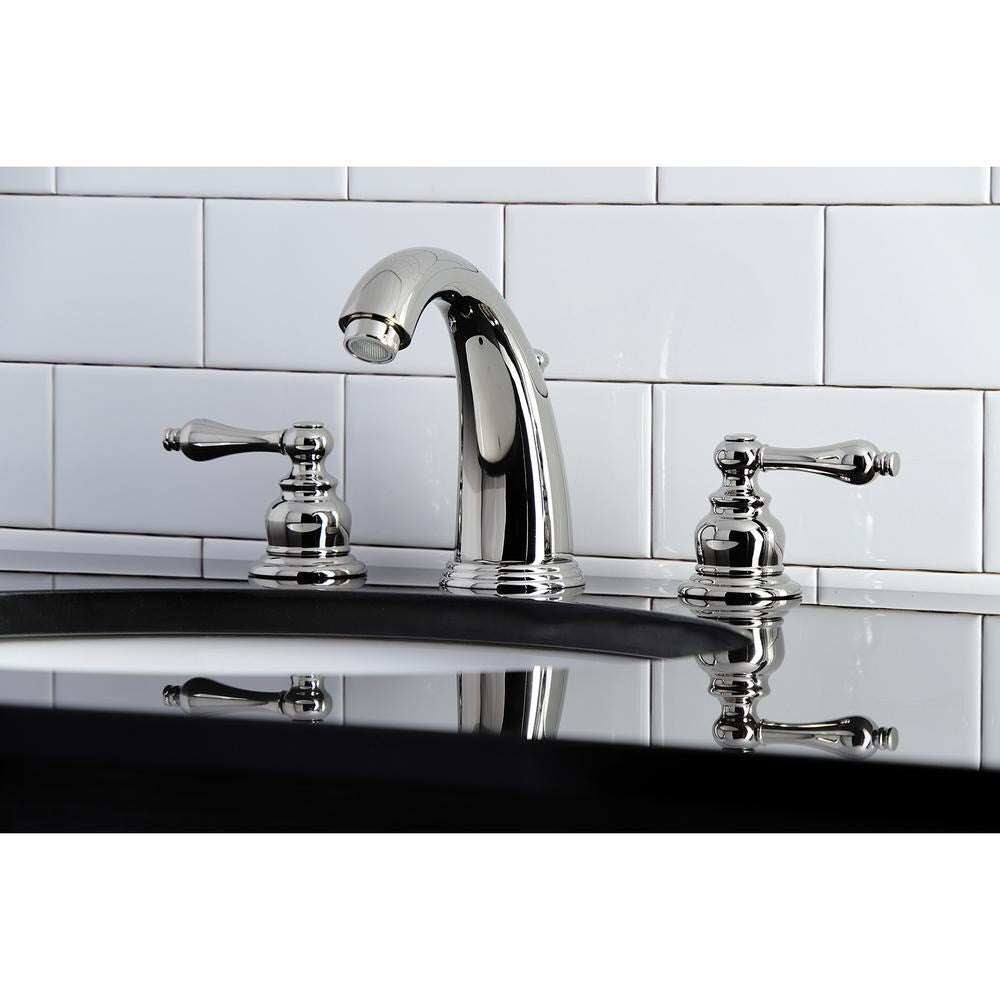 8 in. Widespread 2-Handle Bathroom Faucet in Polished Nickel