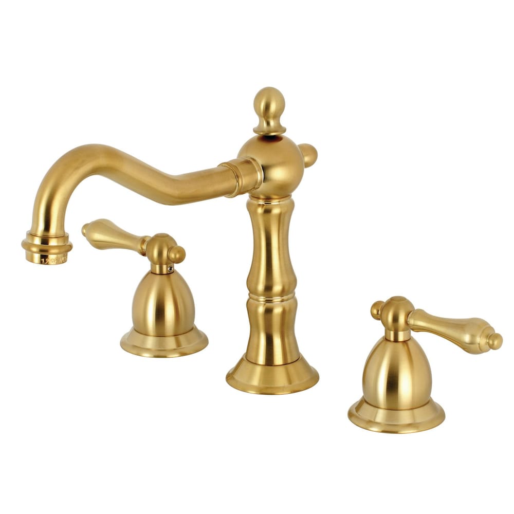 Robinet de salle de bain à 2 poignées de 8 po de style victorien en laiton satiné