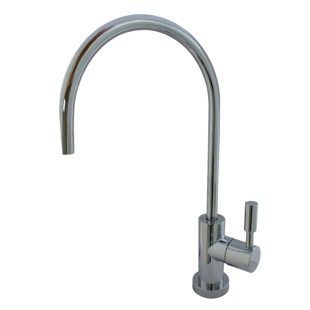 Robinet de filtration d'eau potable moderne à poignée unique par osmose inverse en chrome