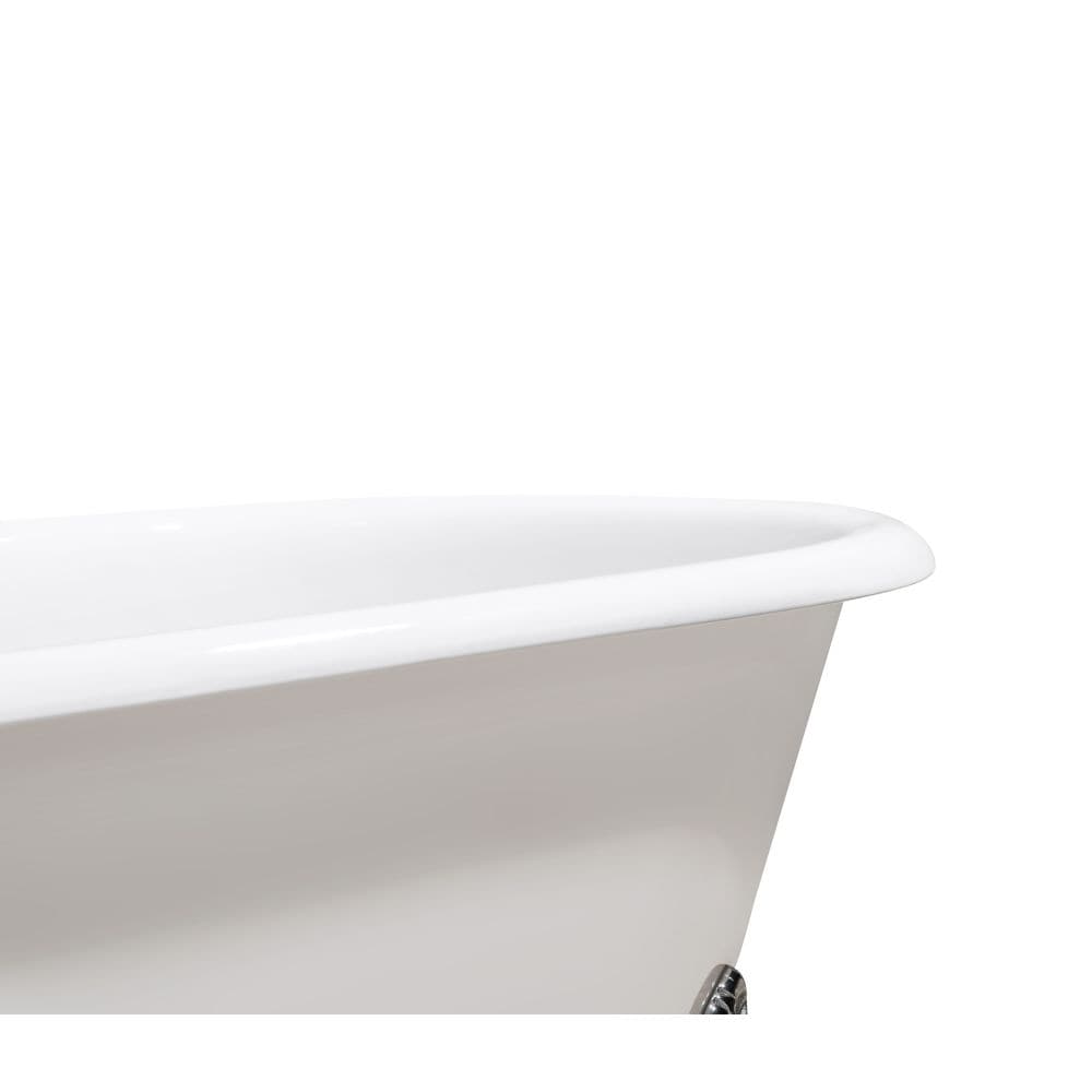 69" Cast Iron R5001CH-CH Soaking Clawfoot Tub and Tray with External Drain