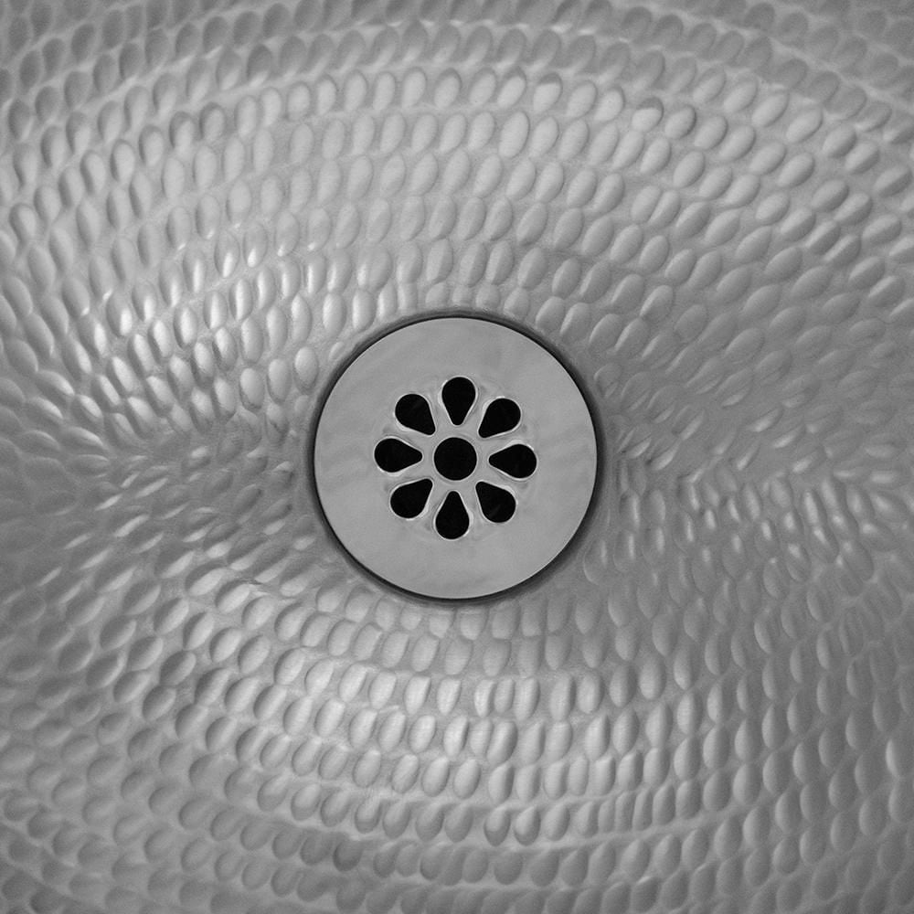 1.5 in. Non-Overflow Grid Bathroom Sink Drain in Brushed Nickel