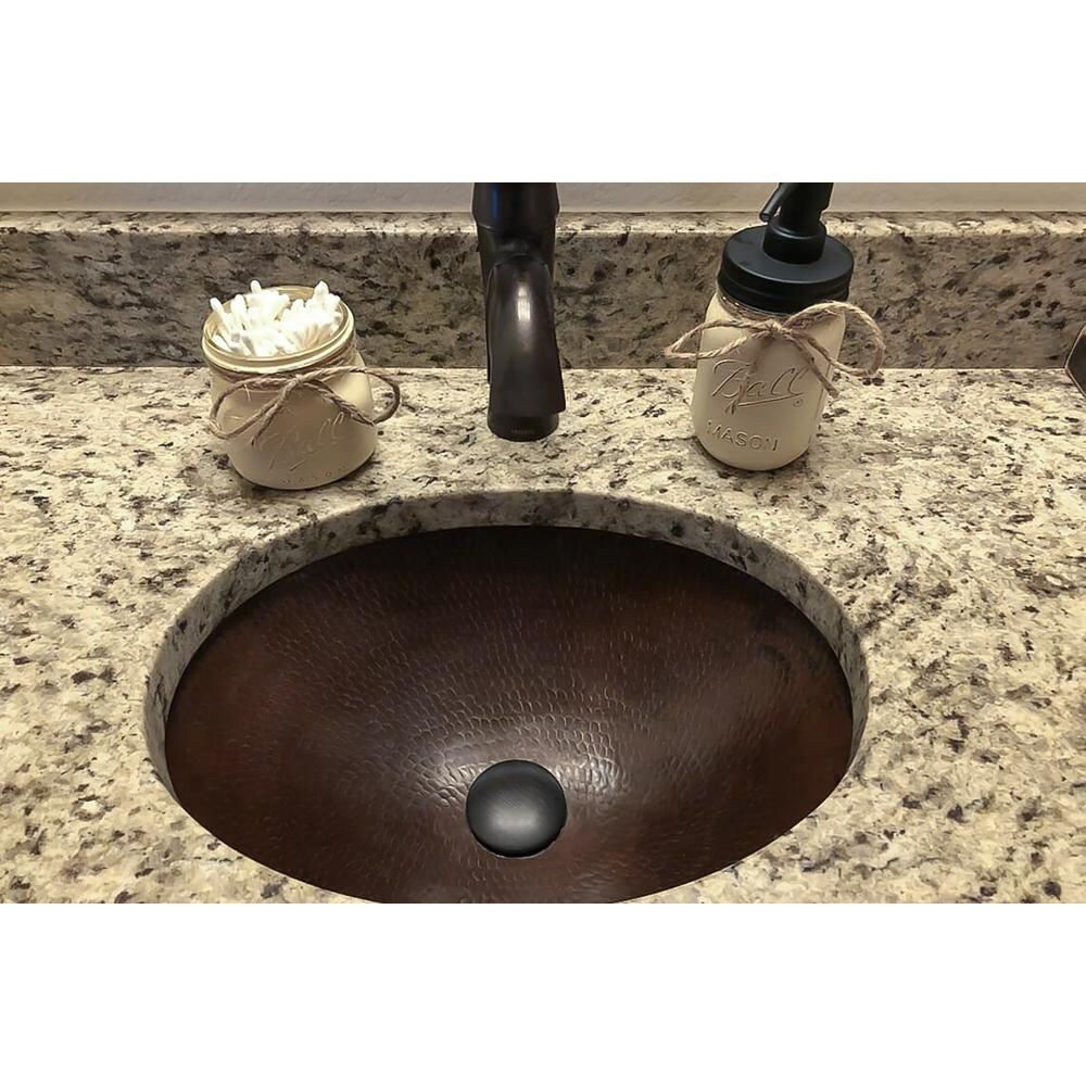 1.5 in. Non-Overflow Pop-up Bathroom Sink Drain in Oil Rubbed Bronze