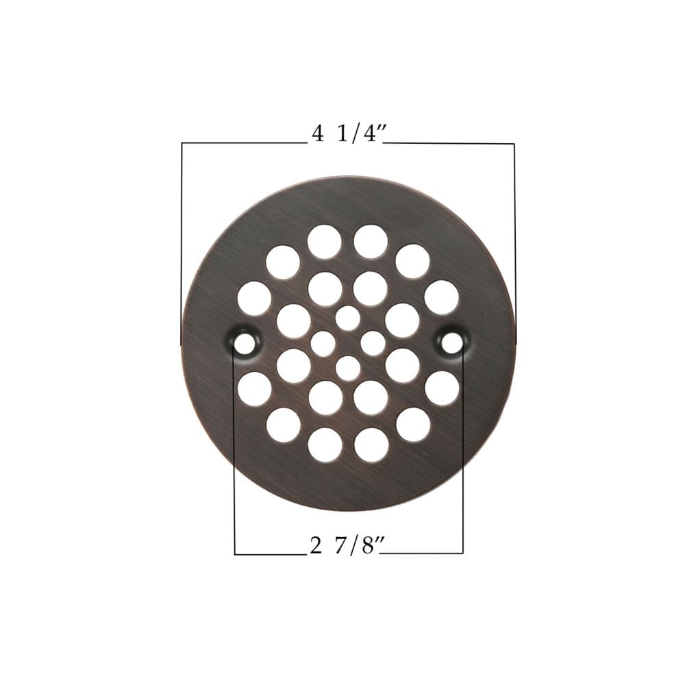 4.25 in. Round Shower Drain Cover in Oil Rubbed Bronze