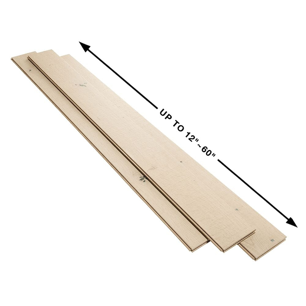 Plancher, bois franc massif, 3/4 po x 5 po x longueur variable, Chêne français Miramar (904,16 pi2/palette)