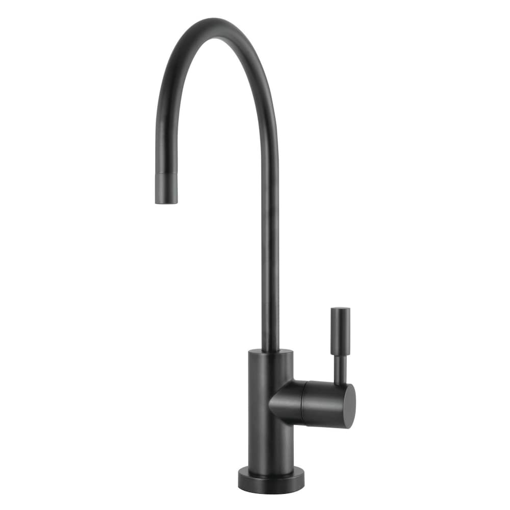 Robinet de rechange pour système de filtration d'eau potable à poignée unique en noir mat