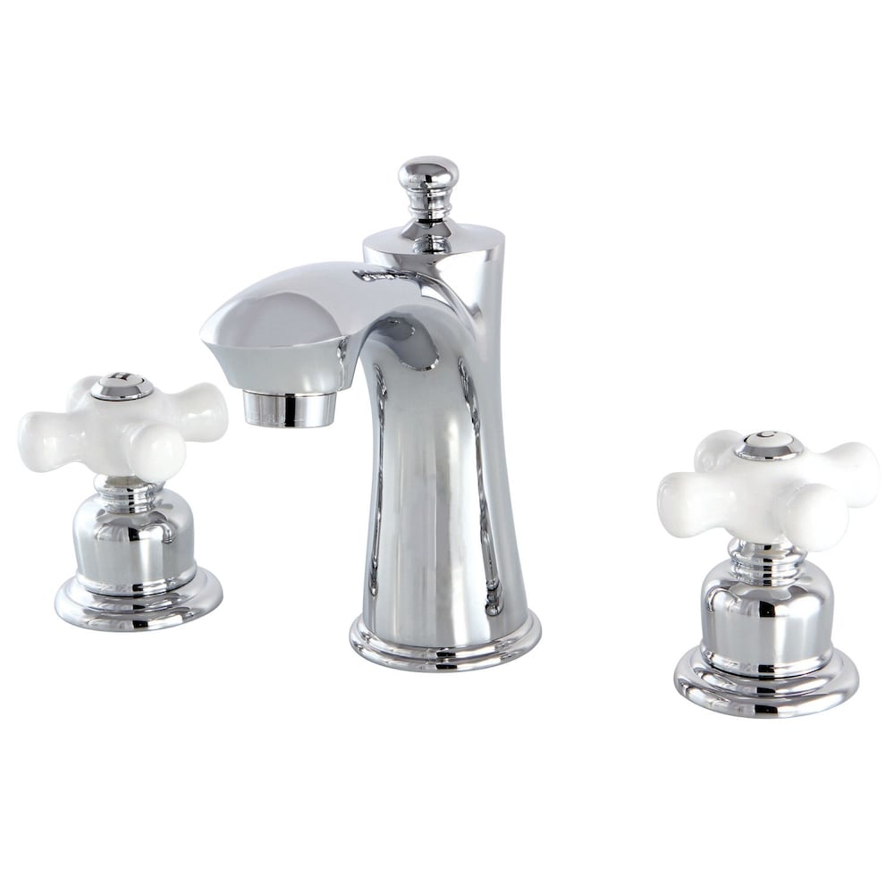Robinet de salle de bain à 2 poignées de 8 po de style victorien en chrome poli