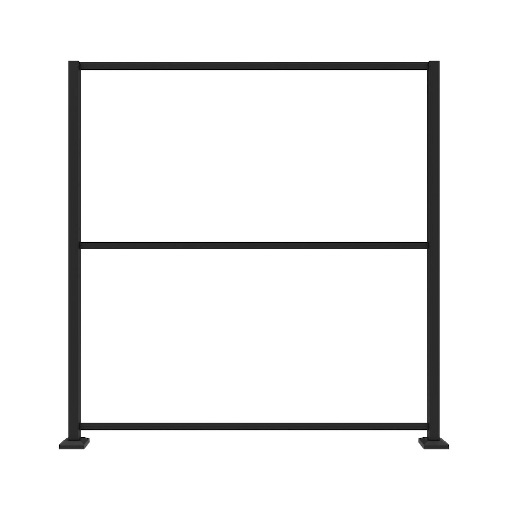74" x 71" Almuminum Line Frame Extension Kit for 34" x 68" Panels Black