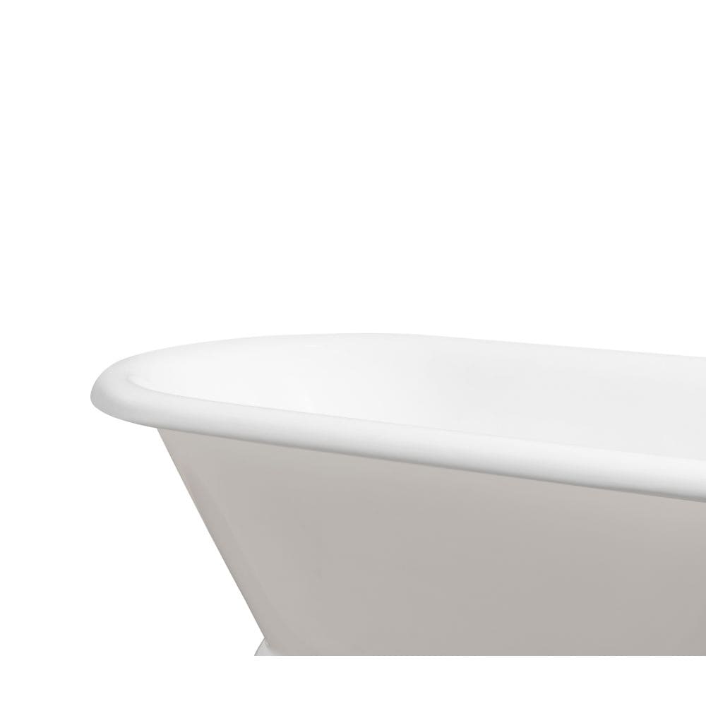 66" Cast Iron R5140CH Soaking freestanding Tub and Tray with External Drain