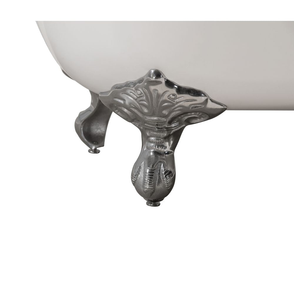 67" Cast Iron R5220CH-CH Soaking Clawfoot Tub and Tray with External Drain
