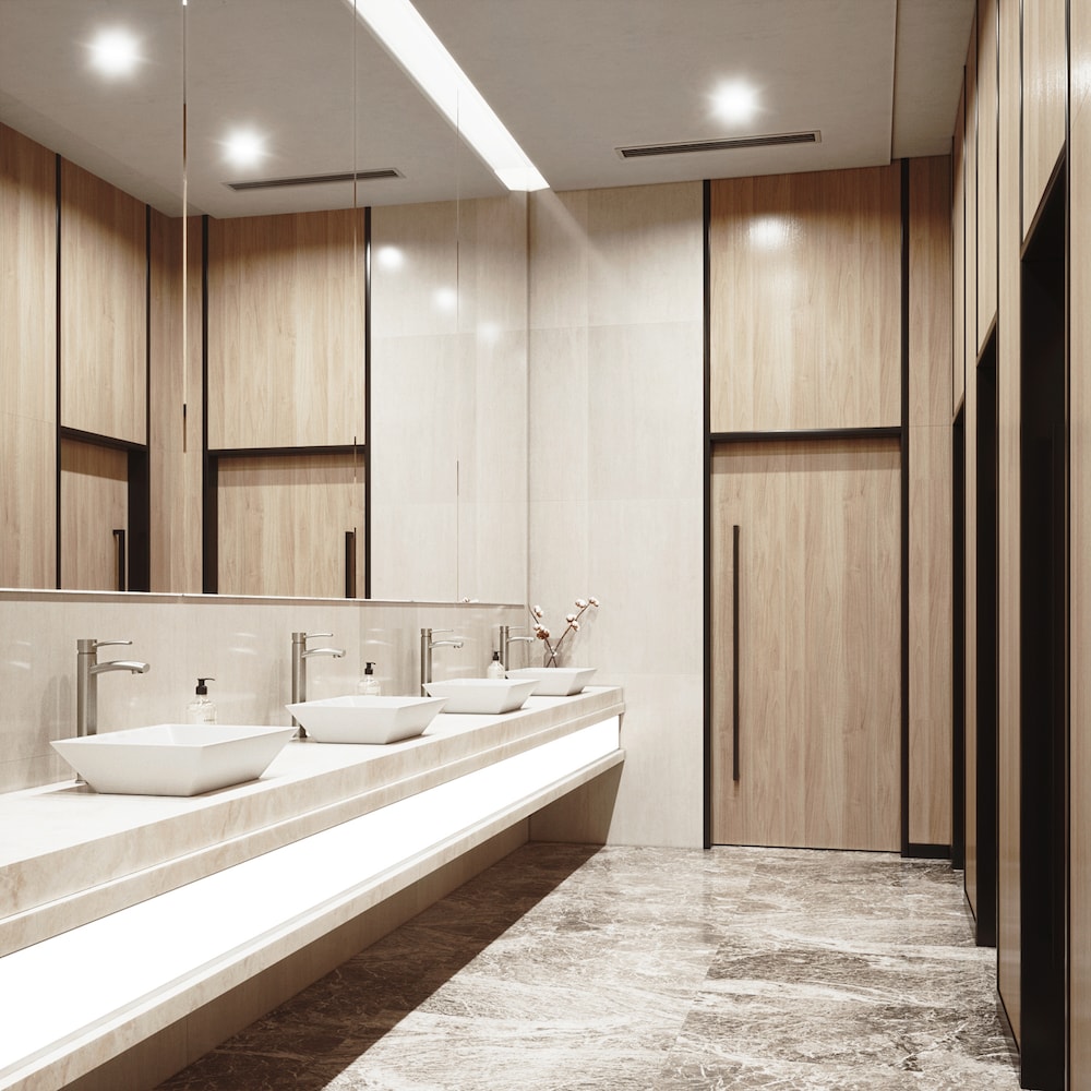 Robinet de salle de bain à poignée unique et trou unique Milo en nickel brossé