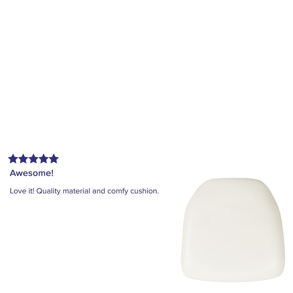 Coussin en vinyle blanc