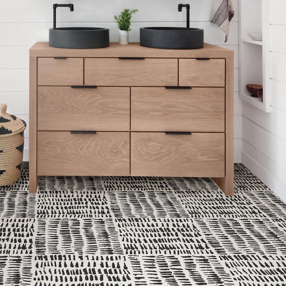 Lot de 20 carreaux de sol adhésifs Noleby