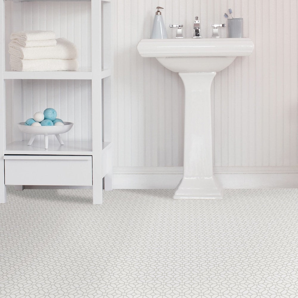 Lot de 20 carreaux de sol adhésifs en treillis