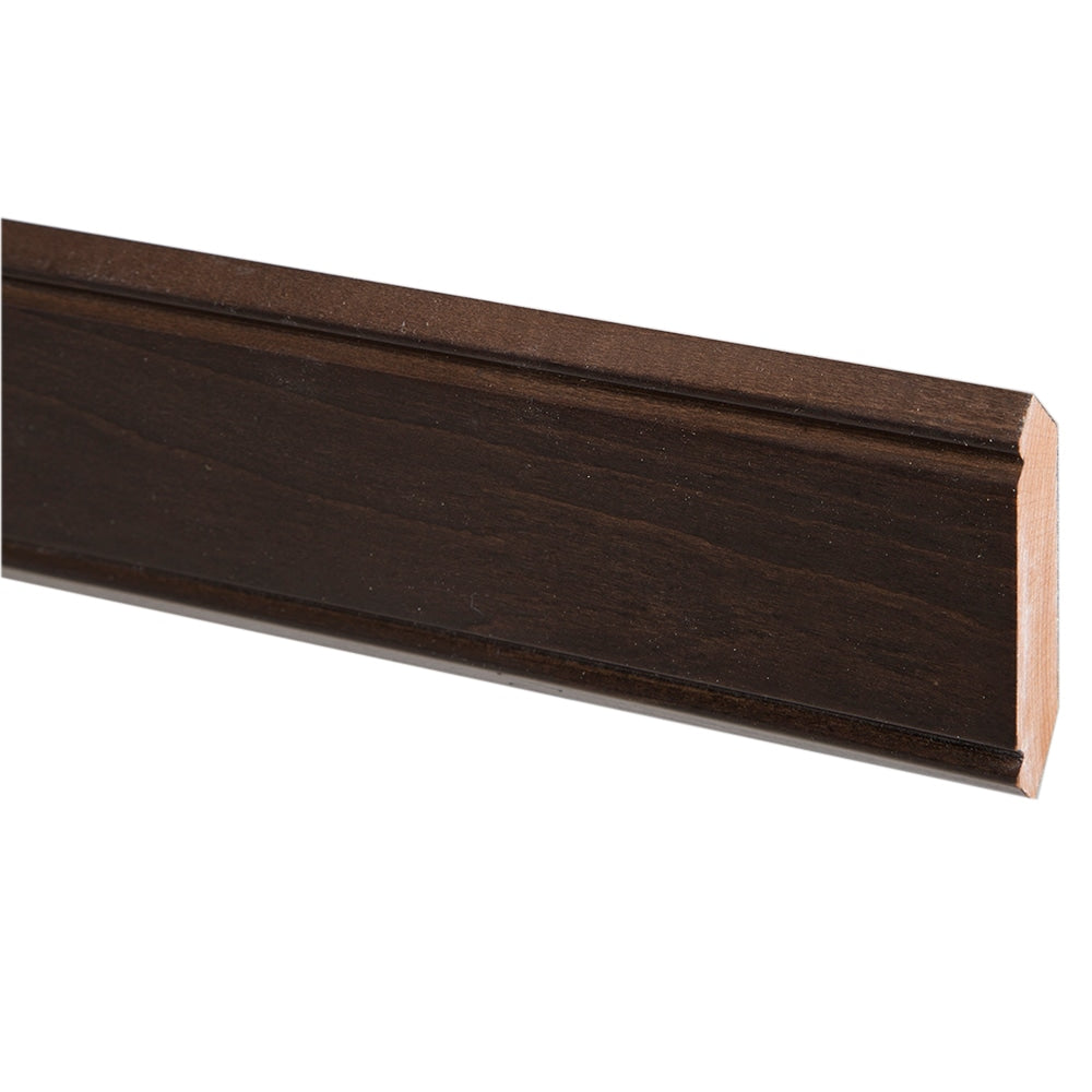 Edson 2.75-inch W x 96-inch H x 0.5-inch D Crown Moulding for Shaker Style Assembled Kitchen Cabinet in Dusk Cocoa Brown (SCRM96P)