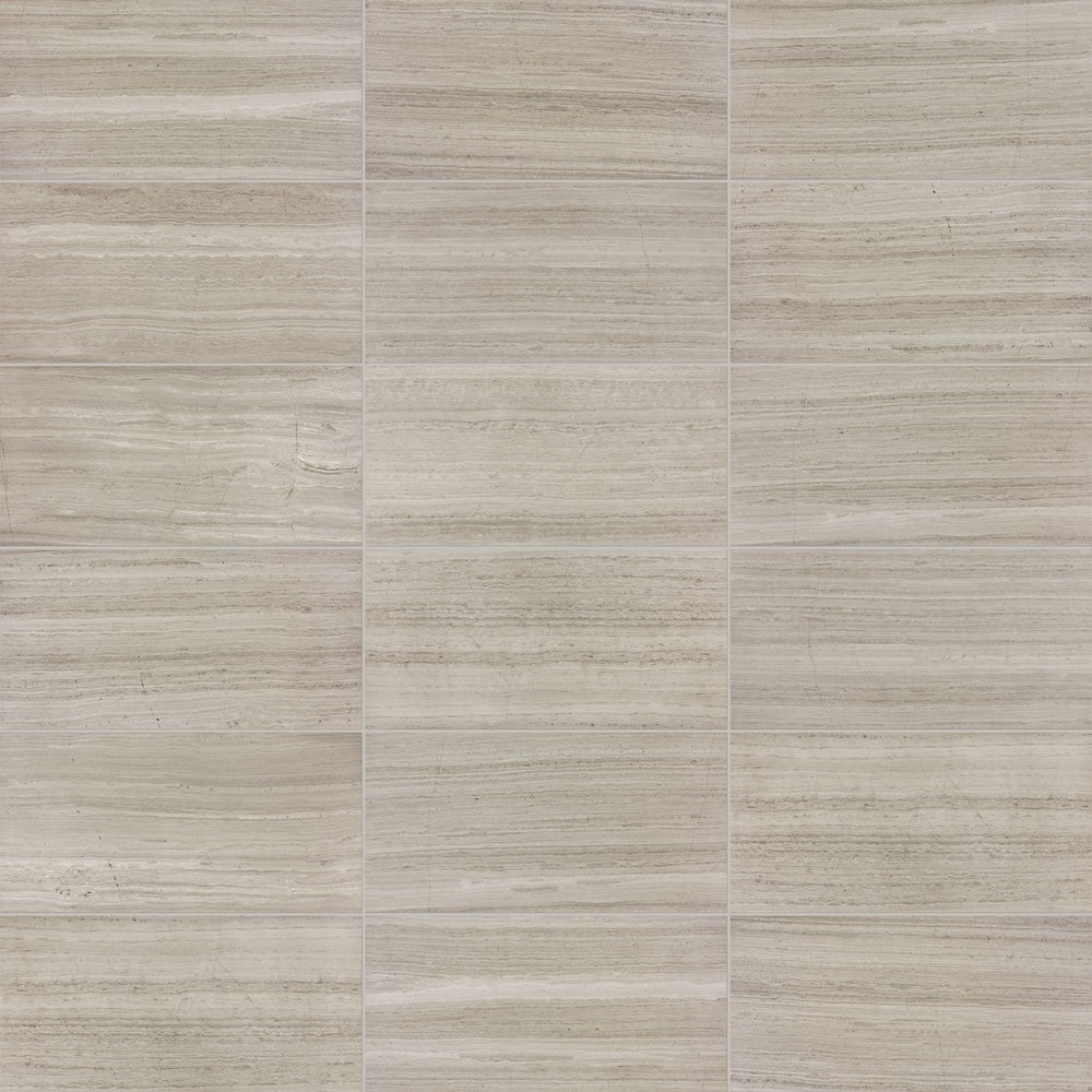 Regina 12-inch x 24-inch Honed Veincut Marble Tile (8 sq.ft. / case)