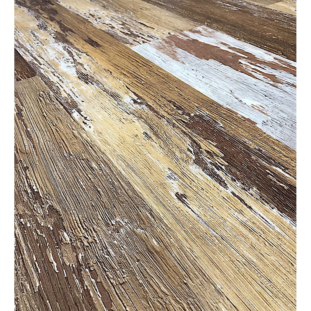 COLORS Floor-Wall Old Brown Wood Aged 6-inch x 36-inch Painted Style Luxury Vinyl Plank (30 sq. ft./ case)