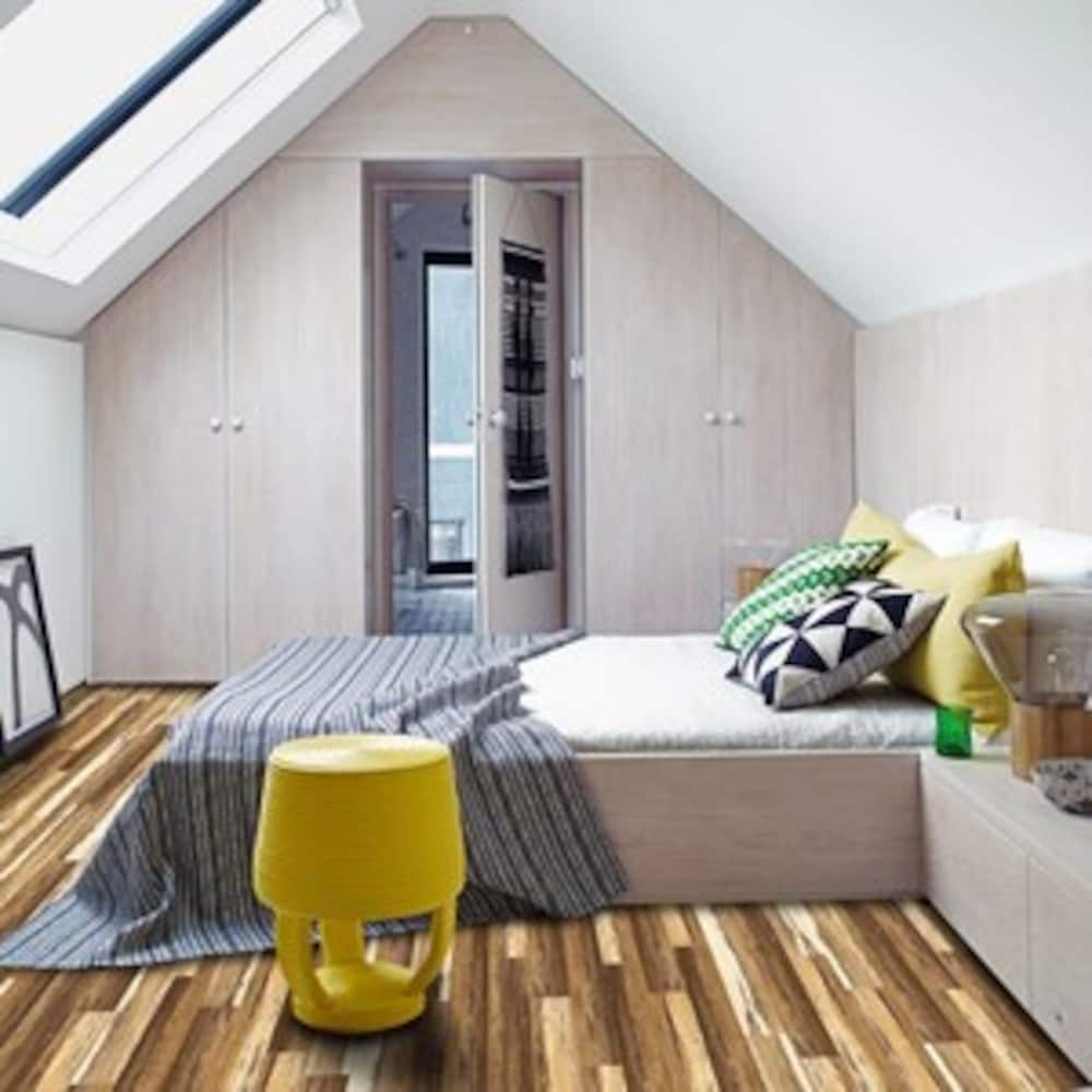 COLORS Floor-Wall Old Brown Wood Aged 6-inch x 36-inch Painted Style Luxury Vinyl Plank (30 sq. ft./ case)