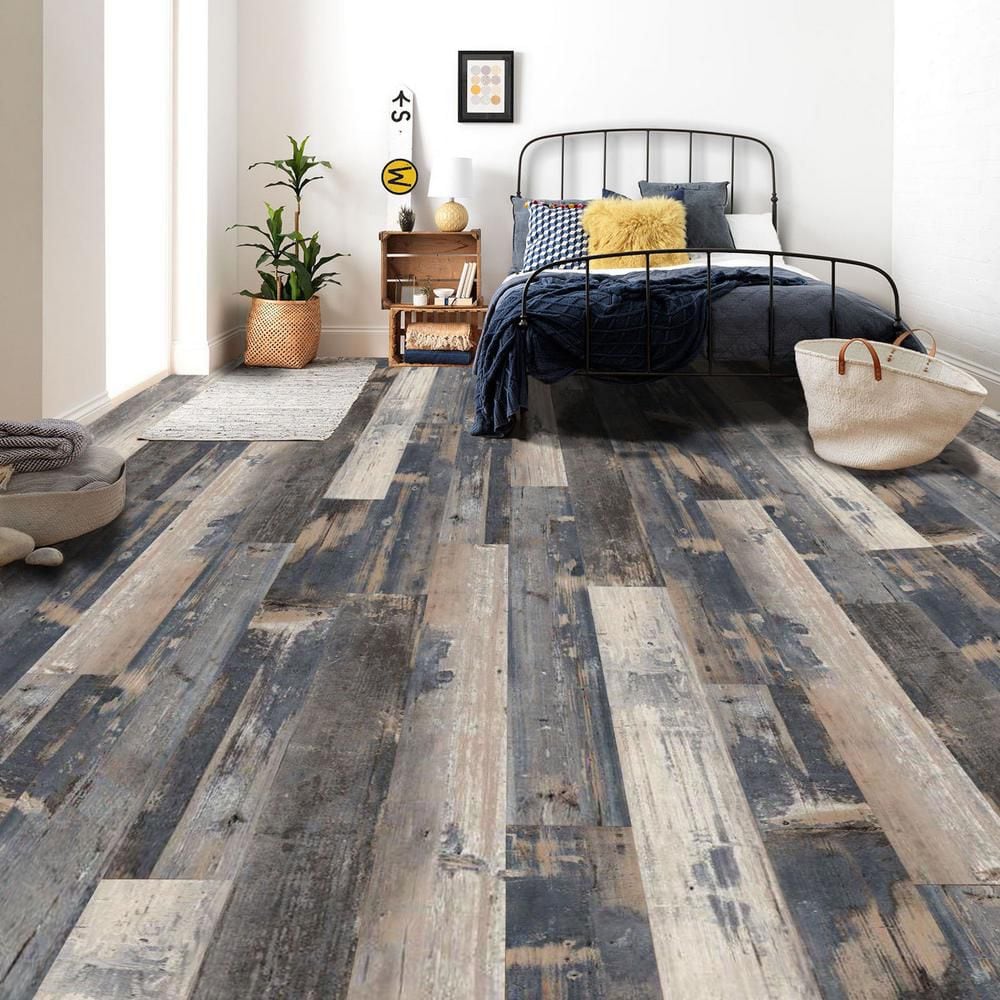 COLORS Floor and Wall Rumba Aged 6-inch x 36-inch Painted Style Luxury Vinyl Plank (30 sq.ft. / Case)